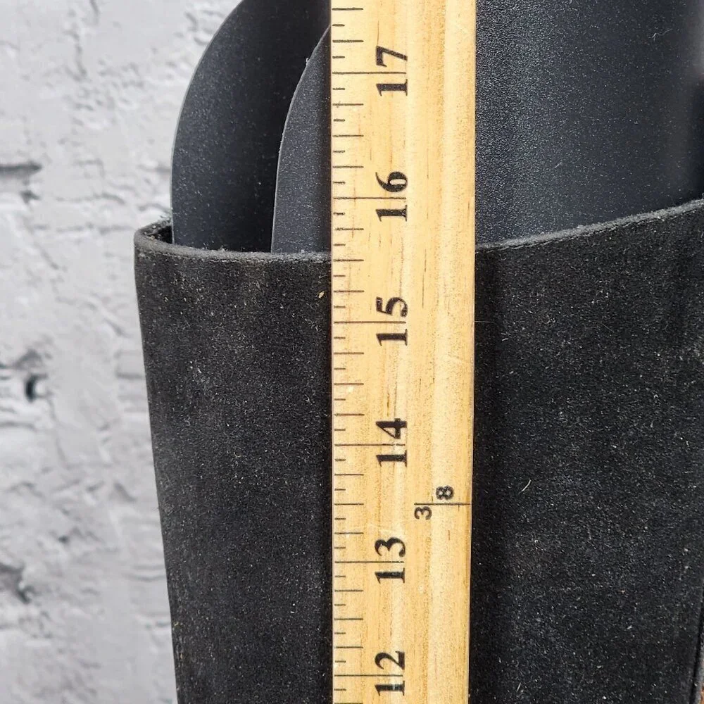 Farm Rio Black Faux Suede Calf Height Full Zip Boots, Women's 8 - Picture 14 of 15